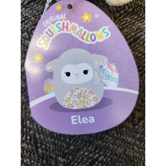 Squishmallows Elea the Lamb with Flower Belly 5 Inch - Picture 2 of 3